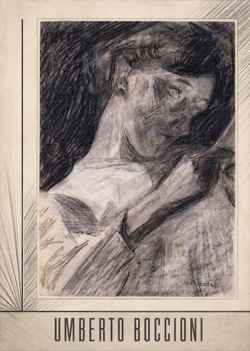 Umberto Boccioni Figure Study II No6 - Plakat