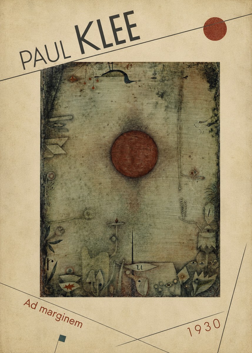 Paul Klee Ad Marginem No3 - Plakat