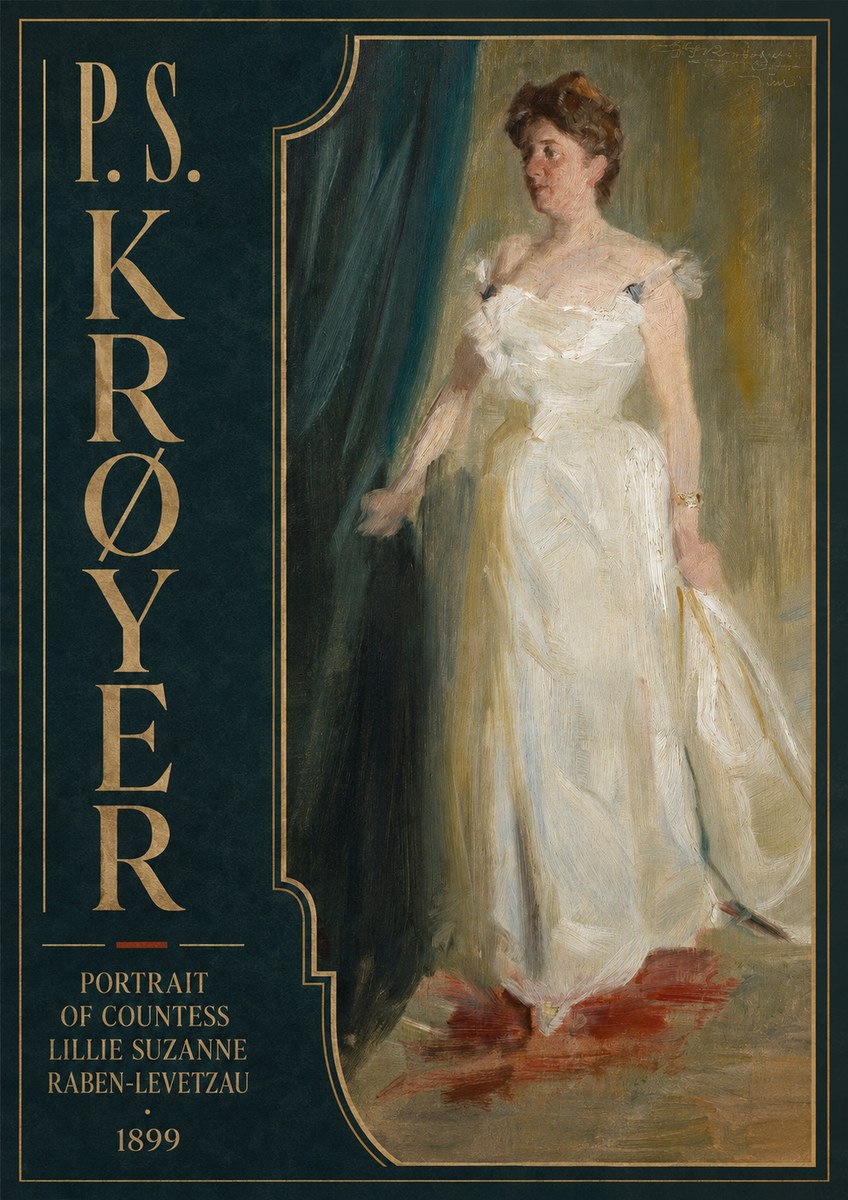 P.S. Krøyer Portrait of Countess Lillie Suzanne Raben-levetzau - 1899 No5 - Plakat