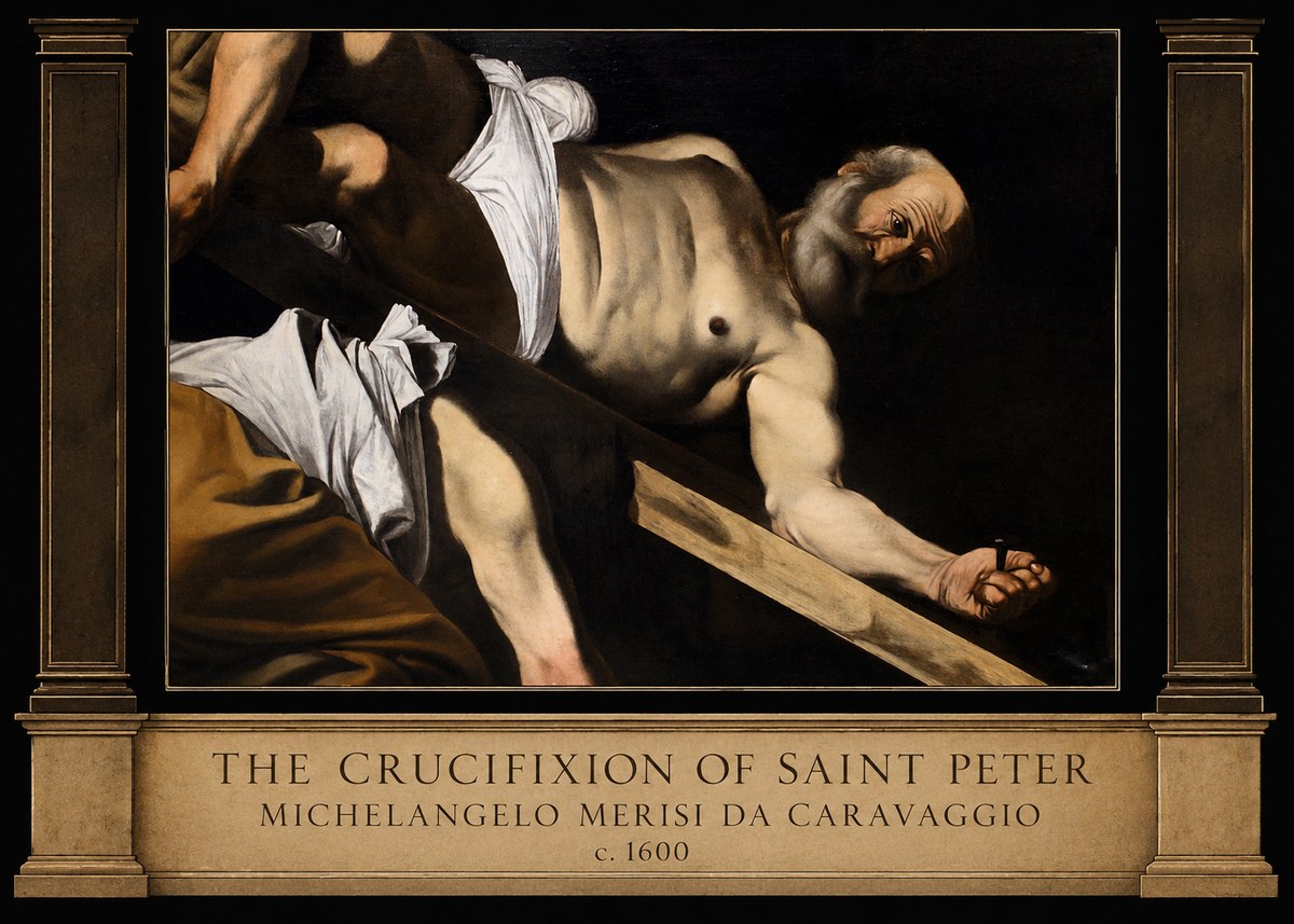 Michelangelo Merisi da Caravaggio The Crucifixion of Saint Peter V No3 - Plakat