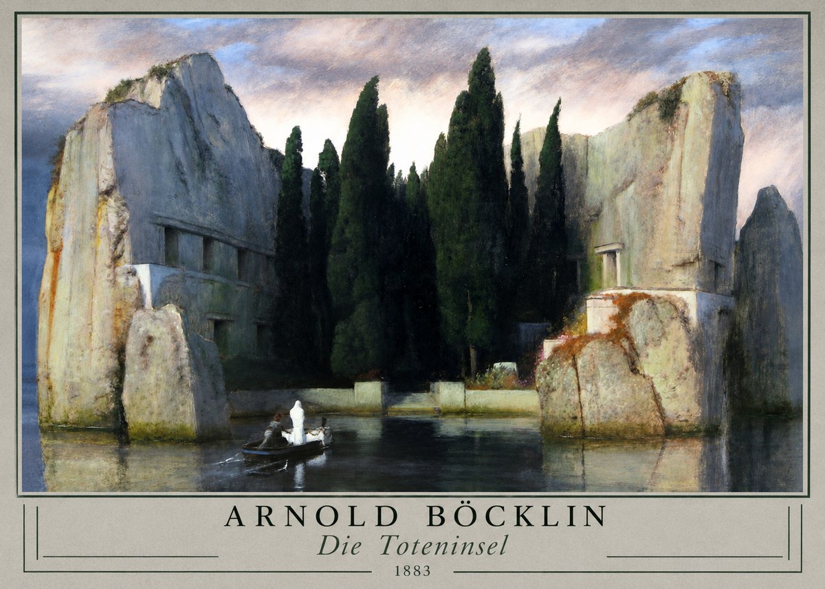Arnold Böcklin Die Toteninsel VII No3 - Plakat