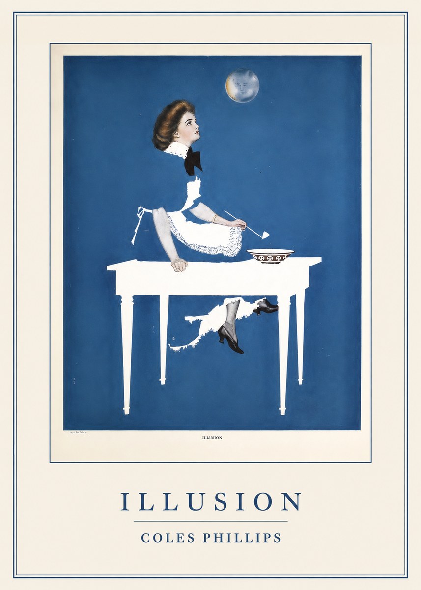 Coles Phillips Illusion No4 - Plakat