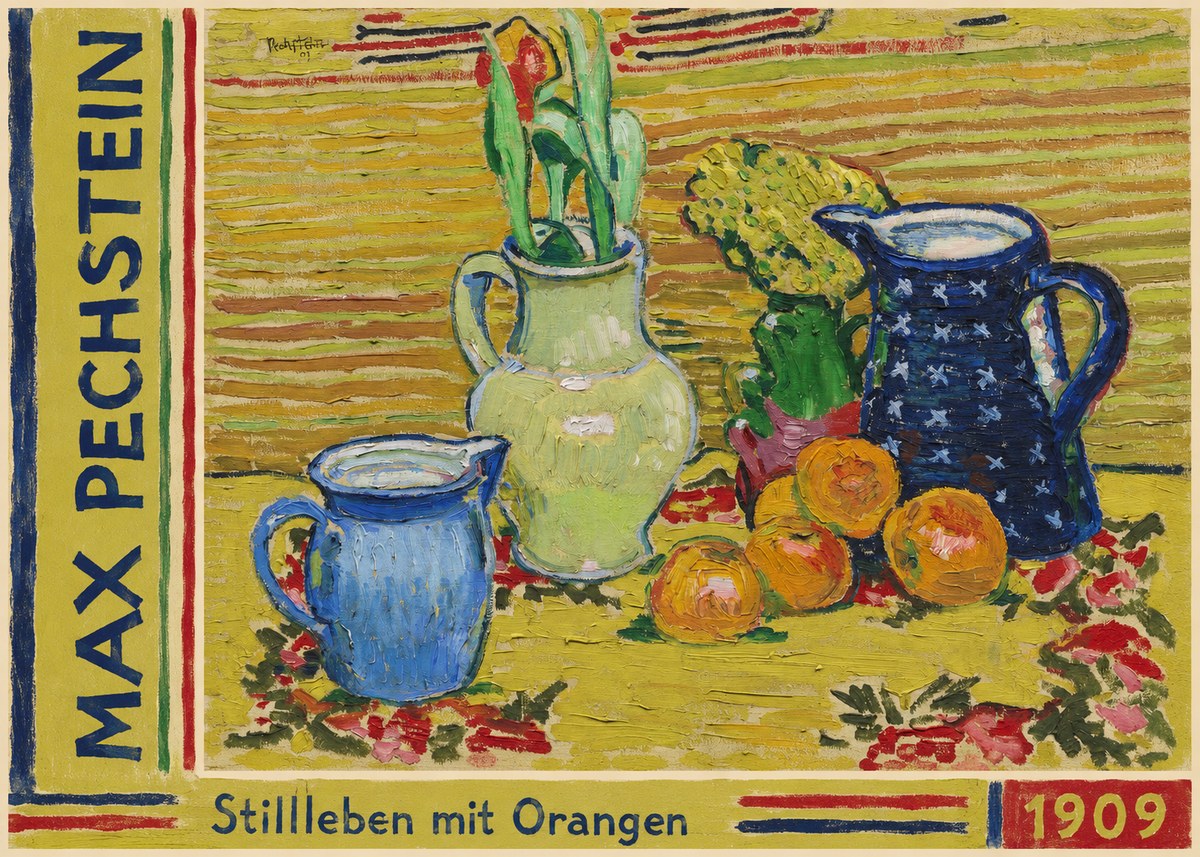 Max Pechstein Stillleben Mit Orangen No2 - Plakat