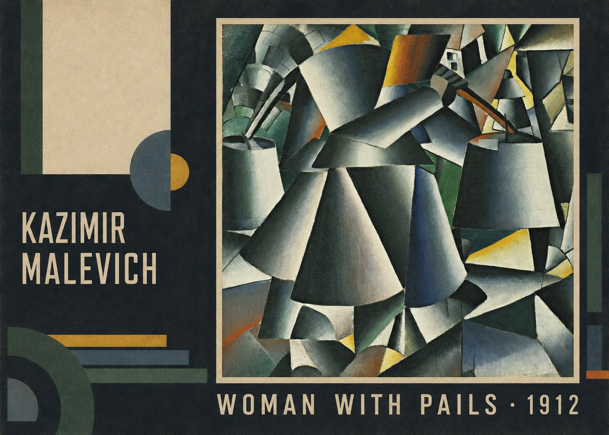 Kazimir Malevich Woman with Pails No3 - Plakat