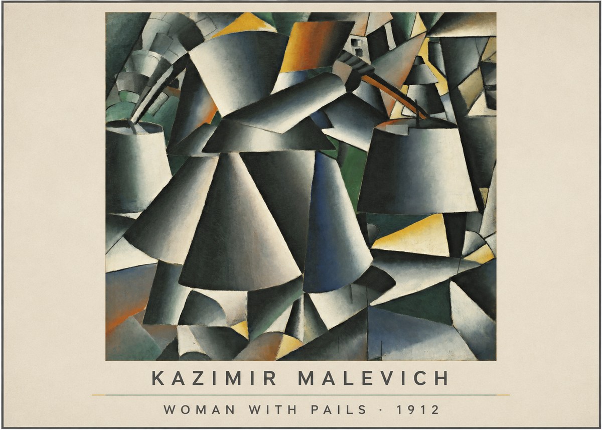 Kazimir Malevich Woman with Pails No4 - Plakat