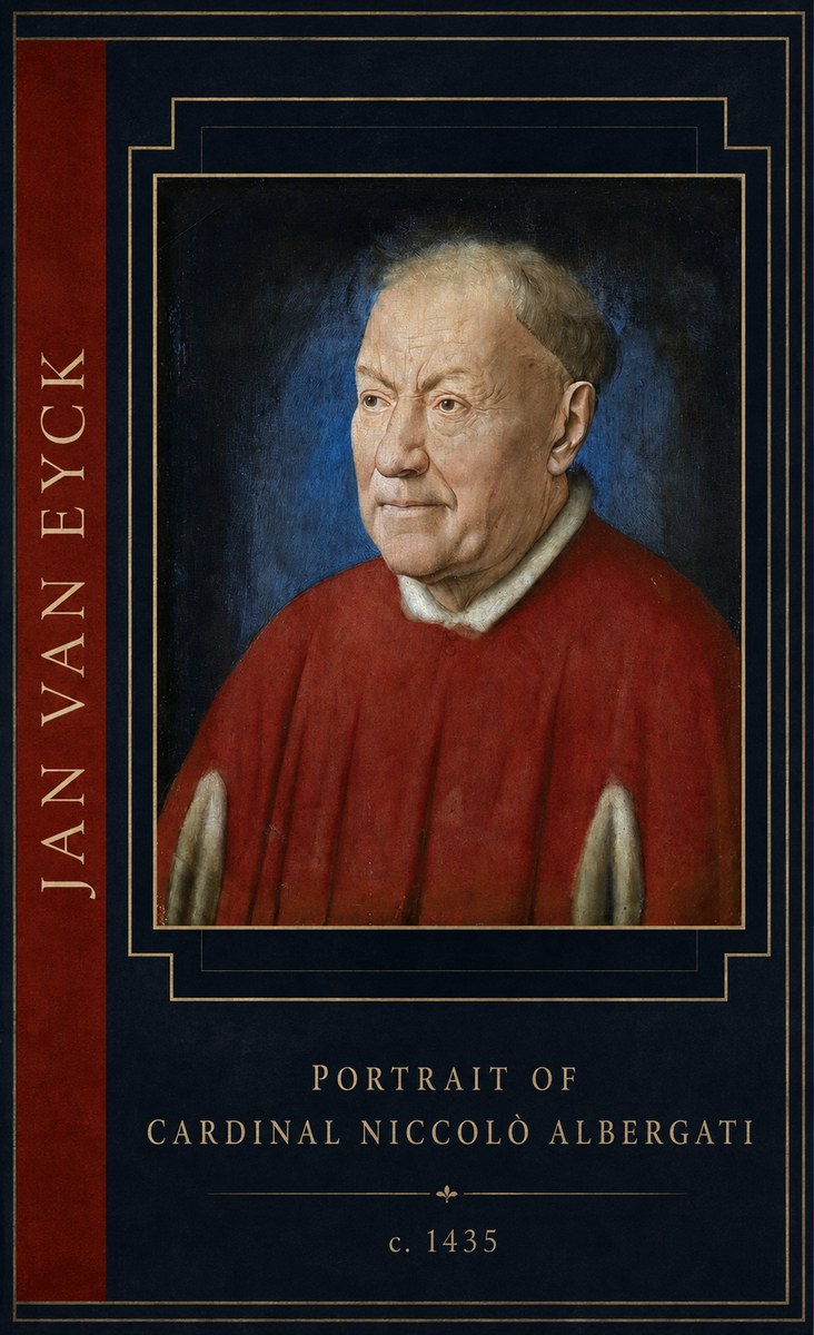 Jan van Eyck Portrait of Cardinal Niccolò Albergati No3 - Plakat