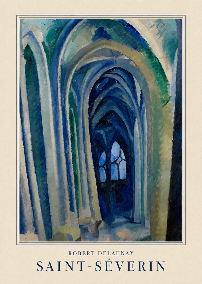 Robert Delaunay Saint-séverin No3 - Plakat