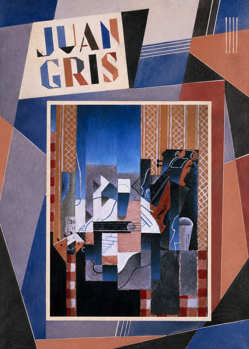 Juan Gris Still Life with Guitar and Violin No3 - Plakat