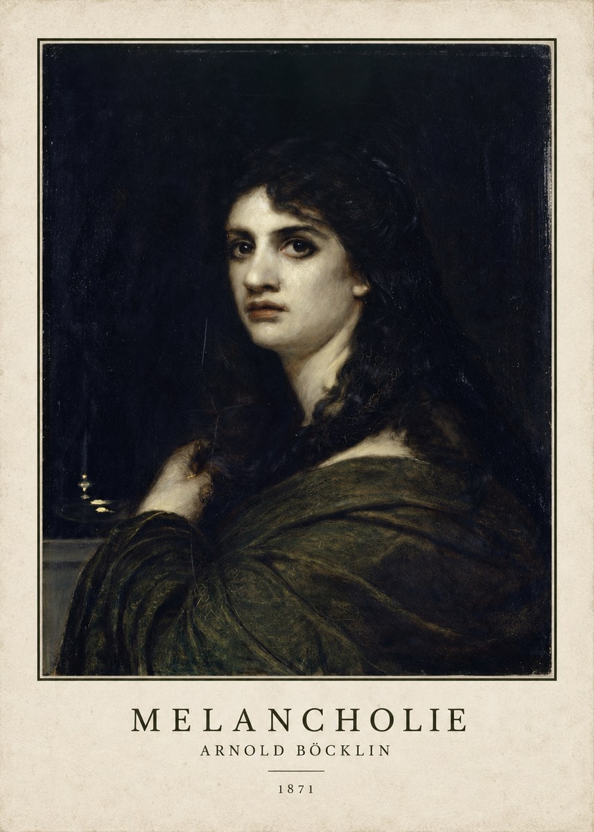 Arnold Böcklin Melancholie No3 - Plakat
