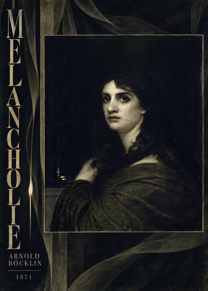Arnold Böcklin Melancholie No6 - Plakat