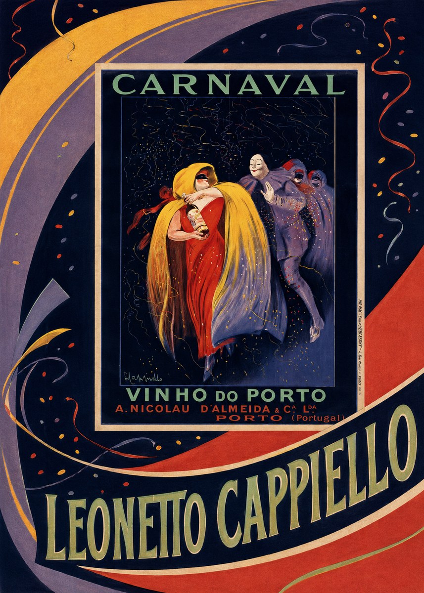 Leonetto Cappiello Carnaval - Vinho Do Porto No5 - Plakat