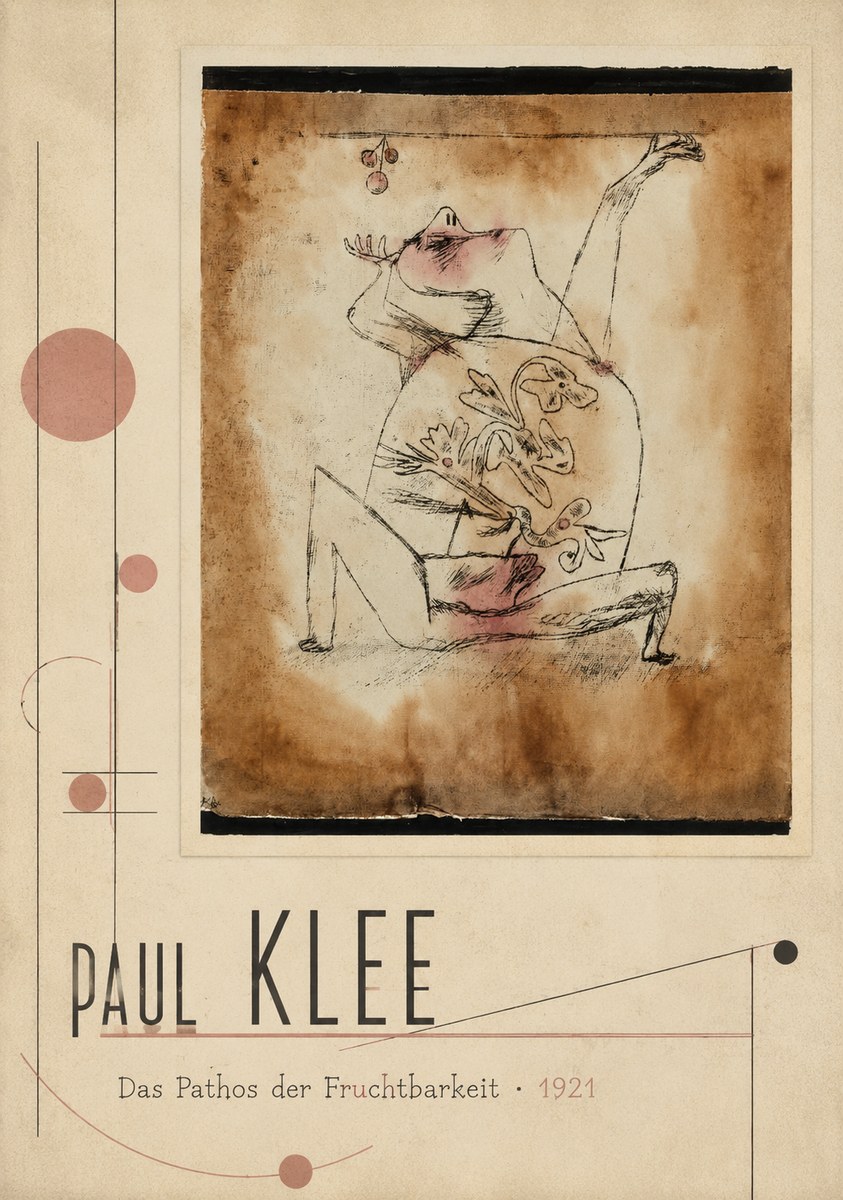 Paul Klee Das Pathos Der Fruchtbarkeit No2 - Plakat