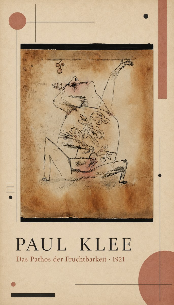 Paul Klee Das Pathos Der Fruchtbarkeit No4 - Plakat