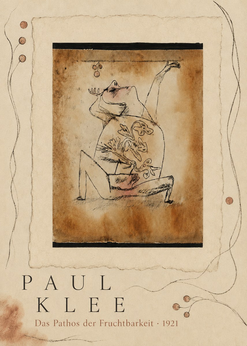 Paul Klee Das Pathos Der Fruchtbarkeit No5 - Plakat
