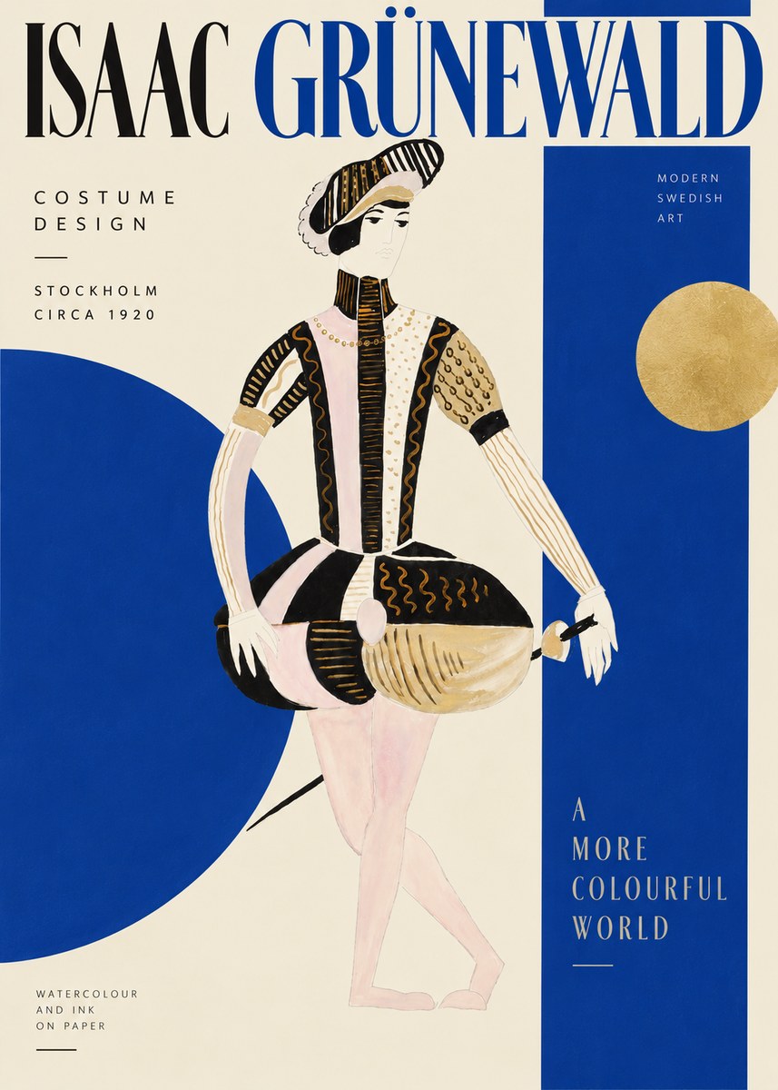 Isaac Grünewald Costume Study VI No4 - Plakat