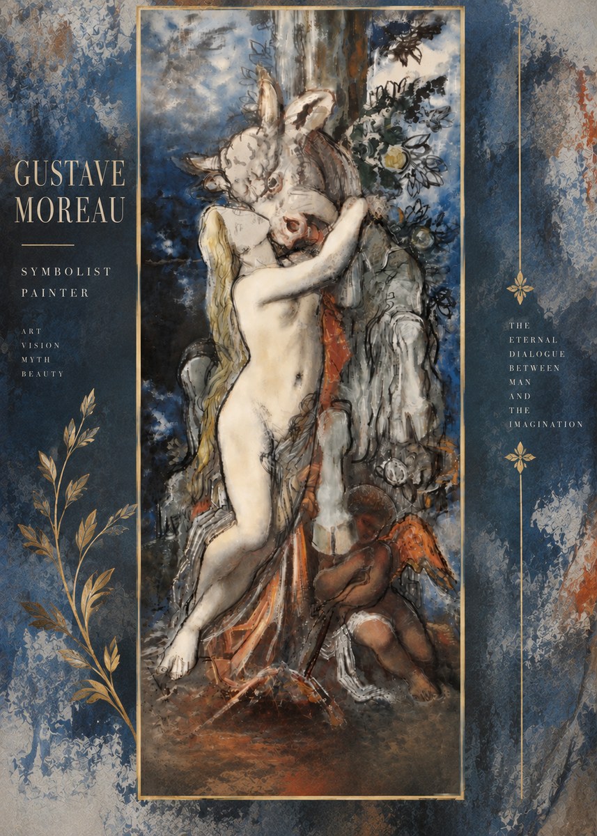 Gustave Moreau Europe and the Bull No6 - Plakat