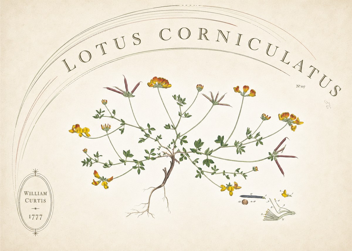 William Curtis Lotus Corniculatus III No6 - Plakat
