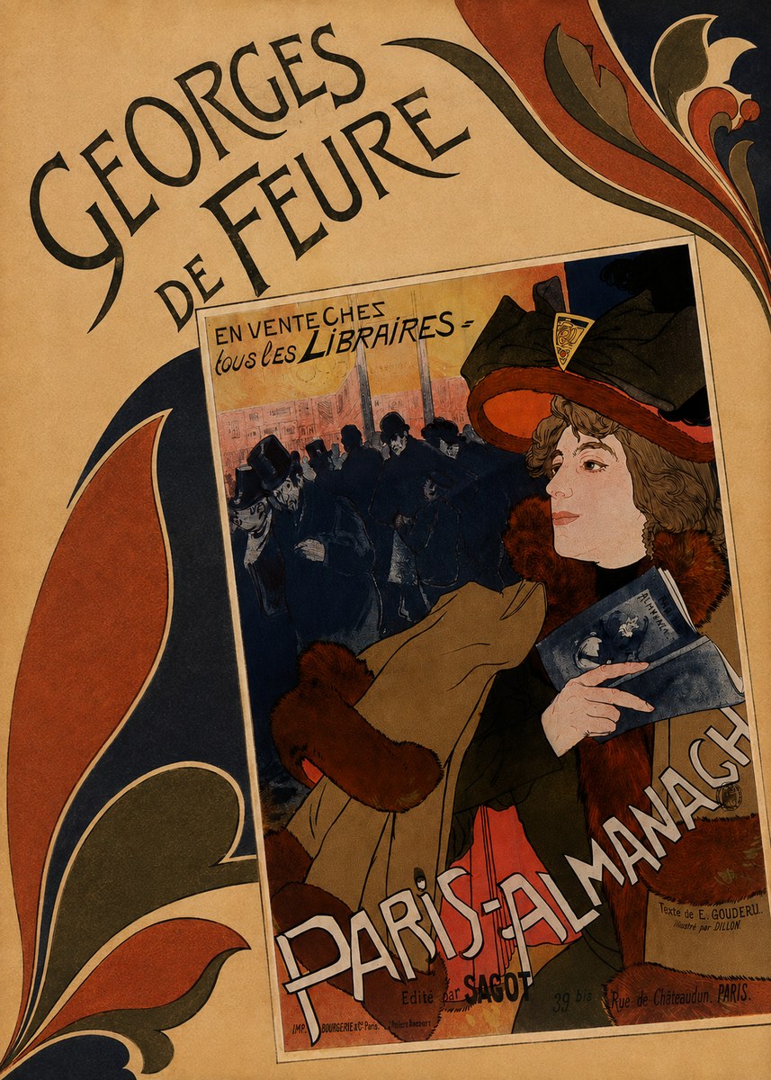 Georges de Feure Paris-almanach IV No3 - Plakat