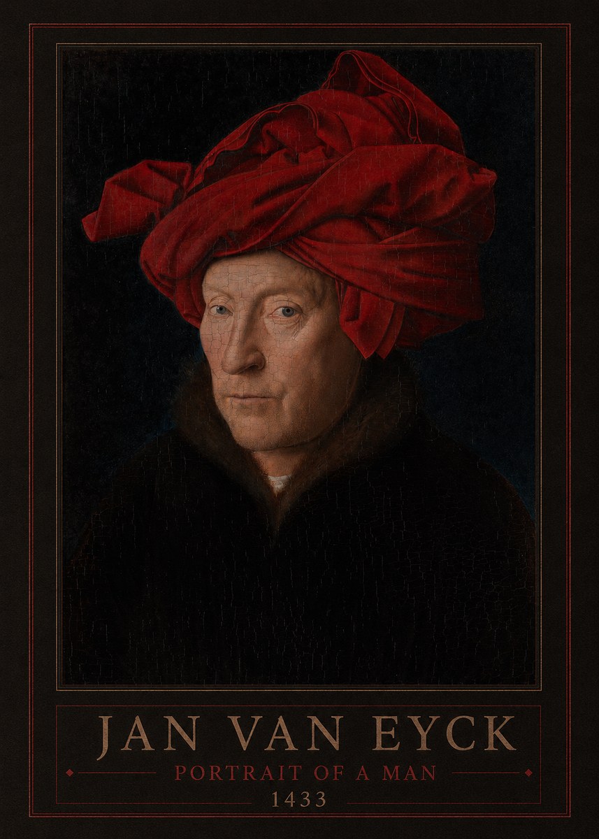 Jan van Eyck Portrait of a Man IV No1 - Plakat