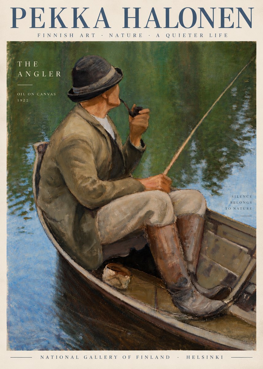 Pekka Halonen The Angler No5 - Plakat