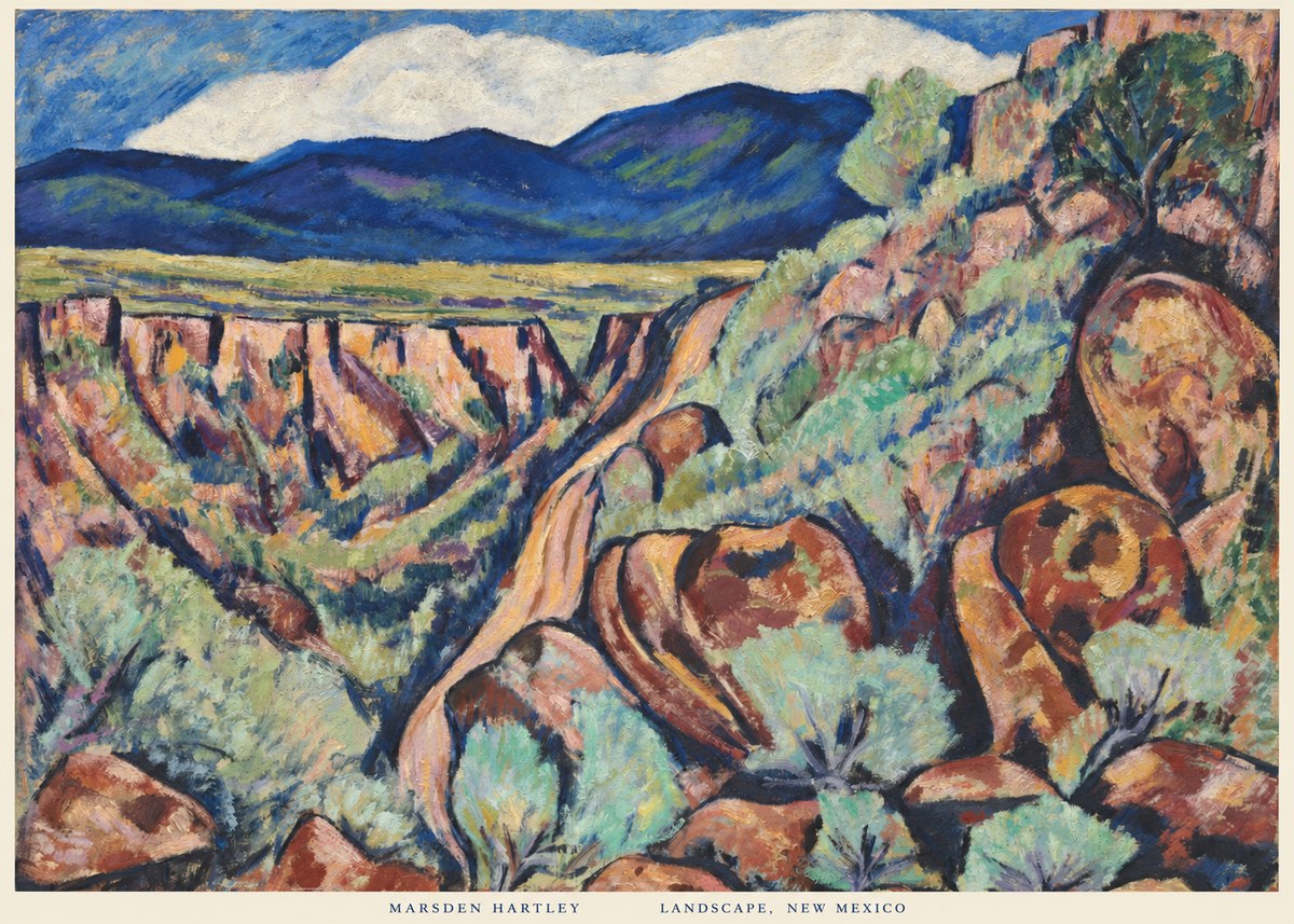 Marsden Hartley Landscape, New Mexico No6 - Plakat