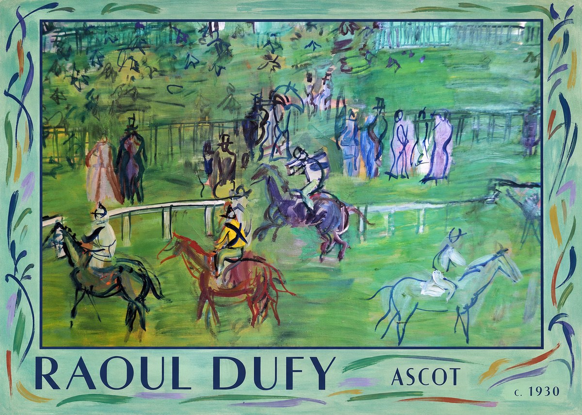 Raoul Dufy Ascot No1 - Plakat