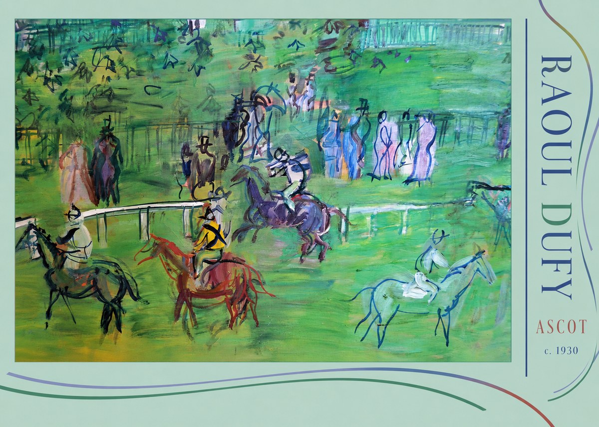 Raoul Dufy Ascot No3 - Plakat