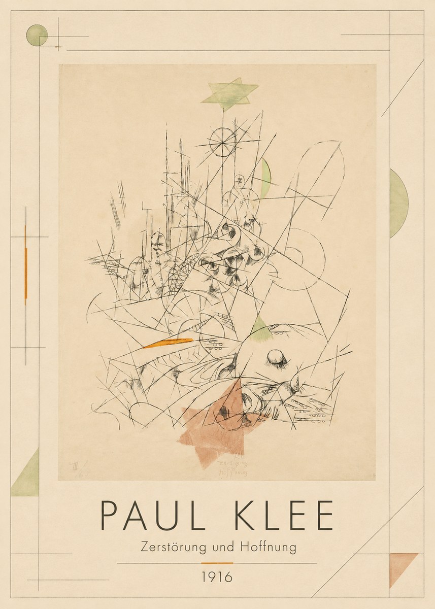 Paul Klee Zerstörung Und Hoffnung II No1 - Plakat