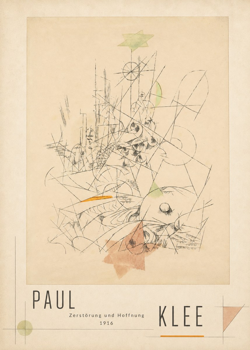 Paul Klee Zerstörung Und Hoffnung II No3 - Plakat