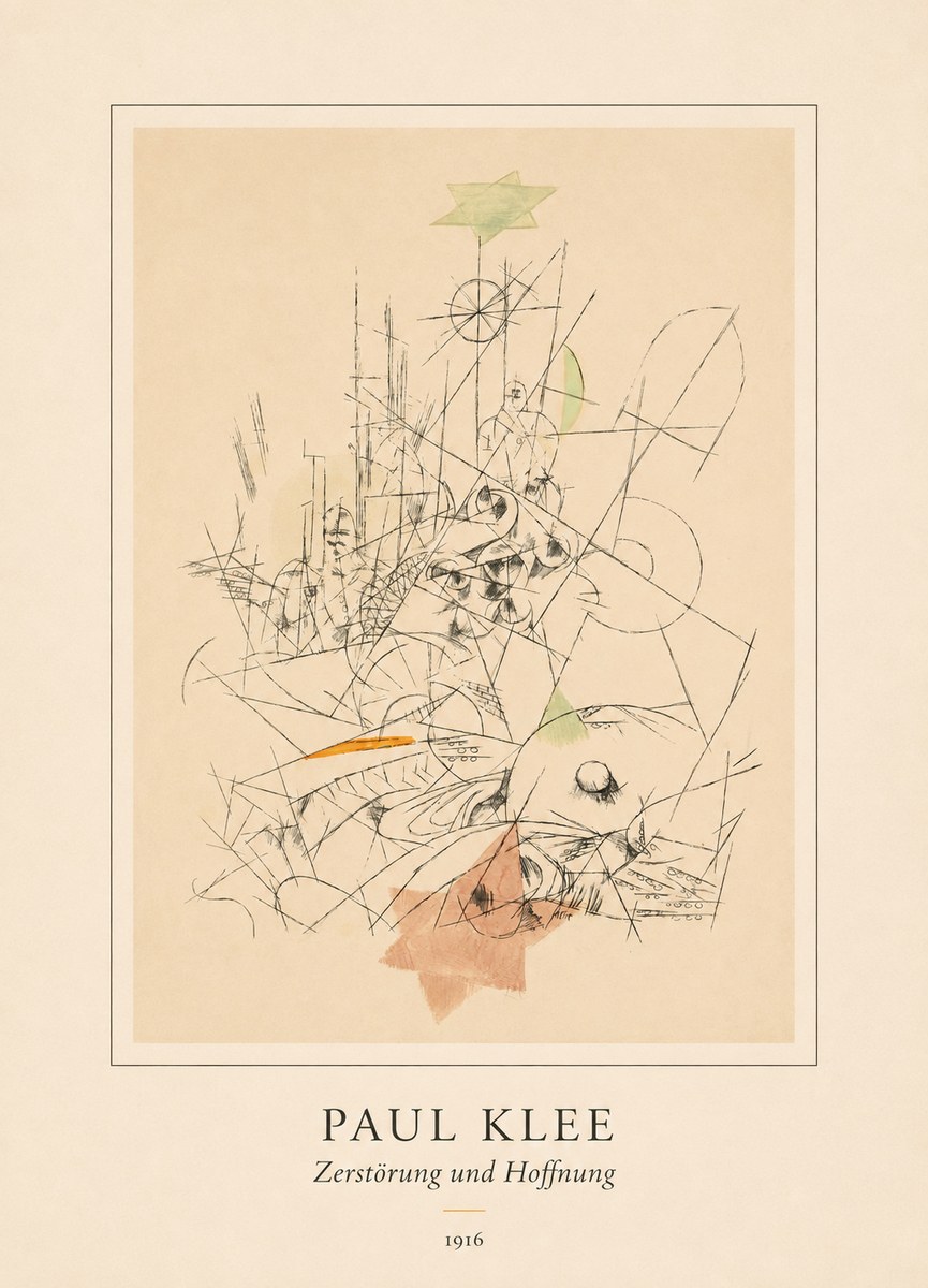 Paul Klee Zerstörung Und Hoffnung II No4 - Plakat