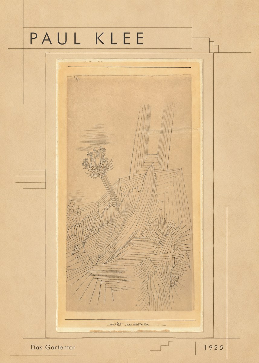 Paul Klee Das Gartentor I No1 - Plakat