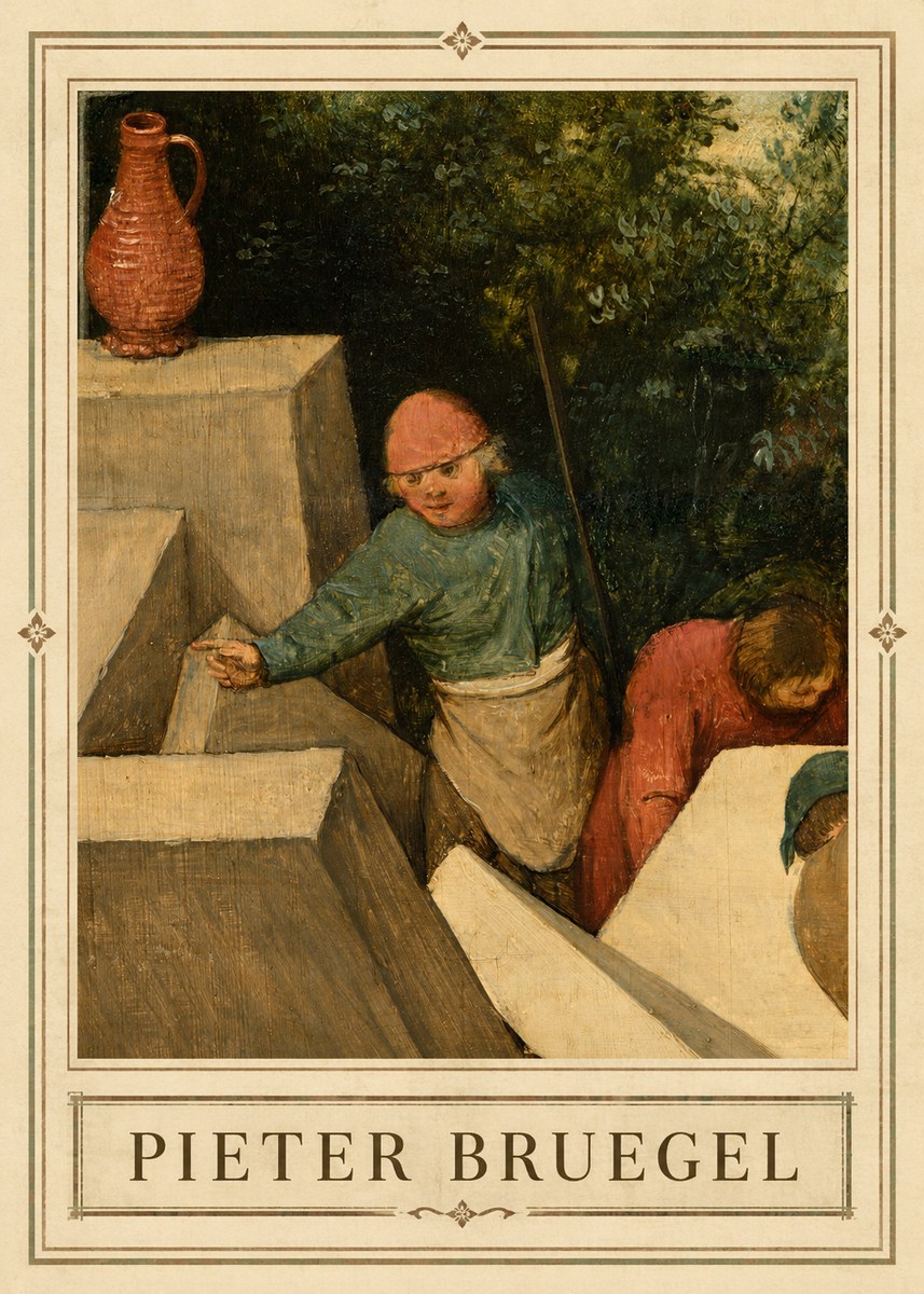 Pieter Bruegel The Tower of Babel XIX No1 - Plakat