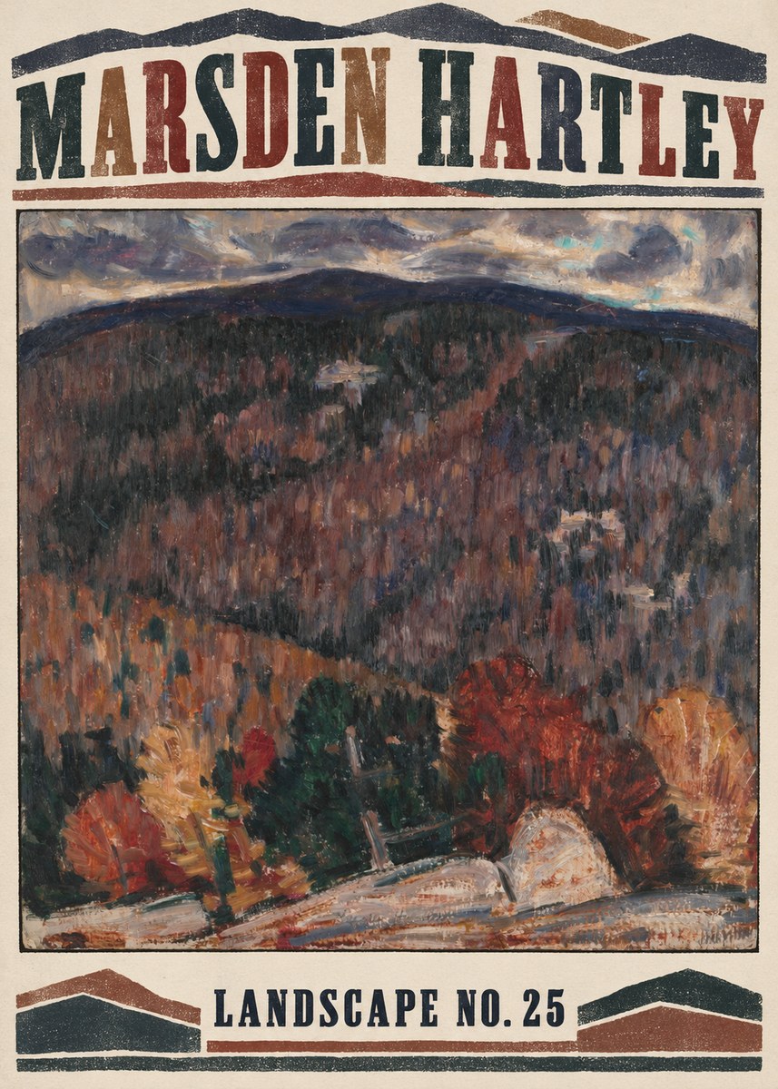Marsden Hartley Landscape No. 25 No5 - Plakat