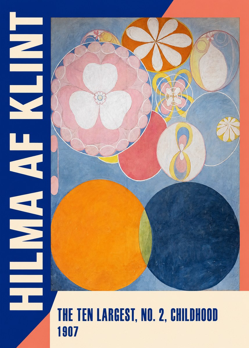 Hilma af Klint The Ten Largest, No. 2, Childhood No2 - Plakat