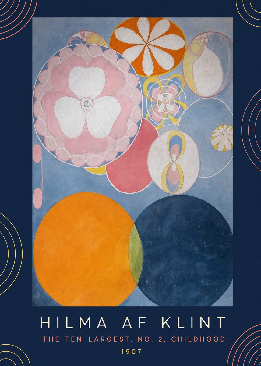 Hilma af Klint The Ten Largest, No. 2, Childhood No6 - Plakat