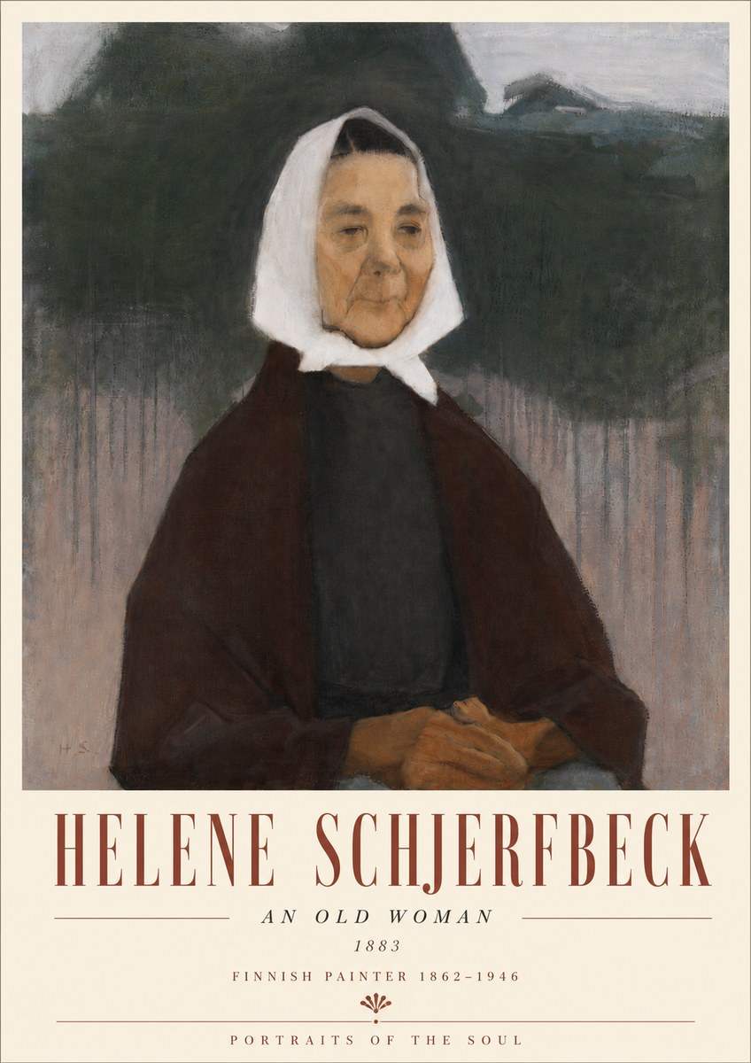 Helene Schjerfbeck An Old Woman No6 - Plakat