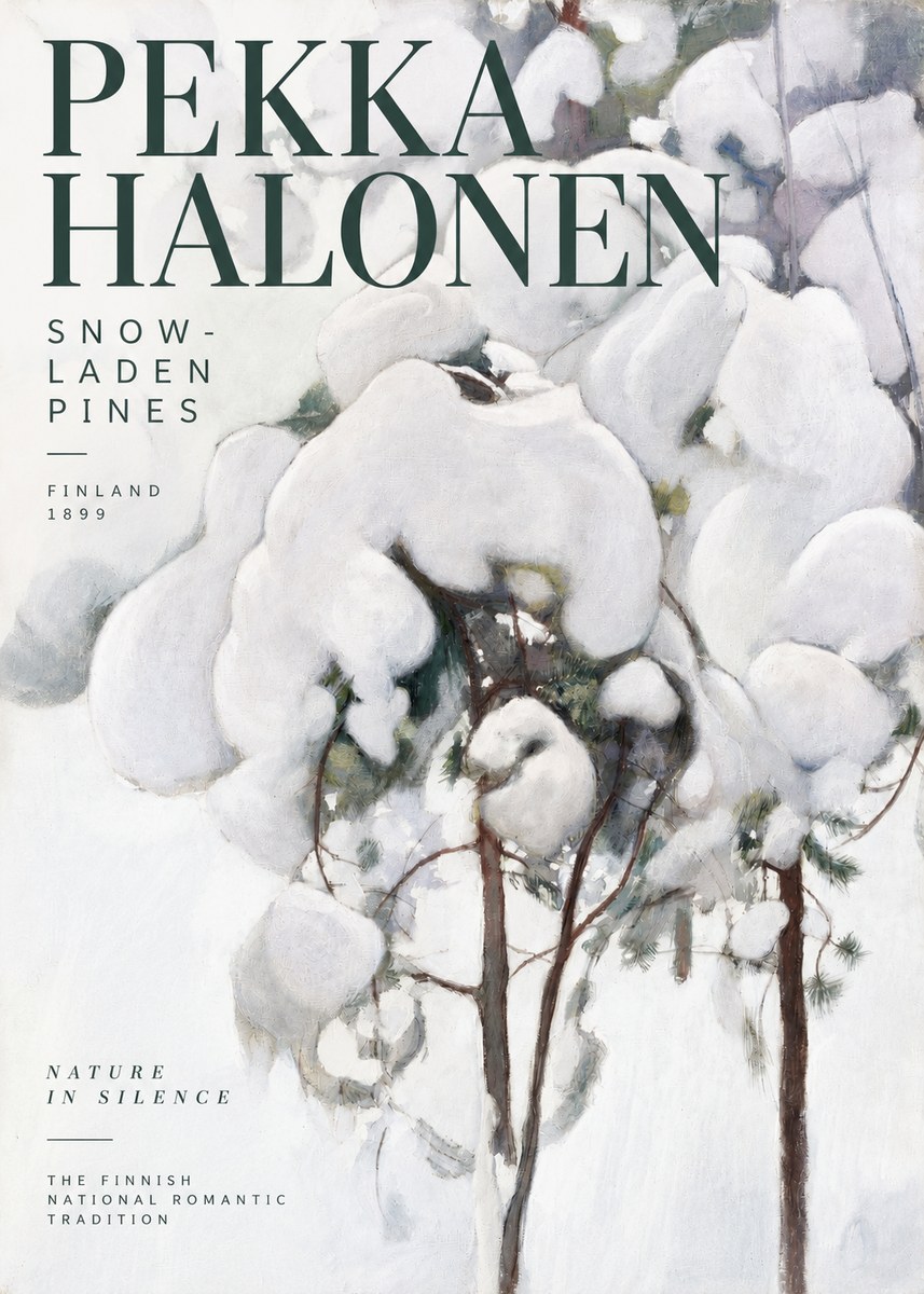 Pekka Halonen Snow-laden Pines No2 - Plakat