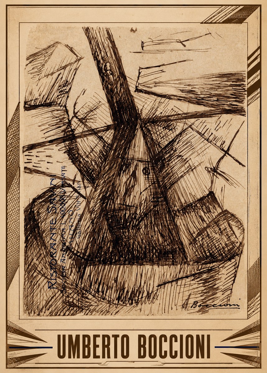 Umberto Boccioni Umberto Boccioni II No6 - Plakat