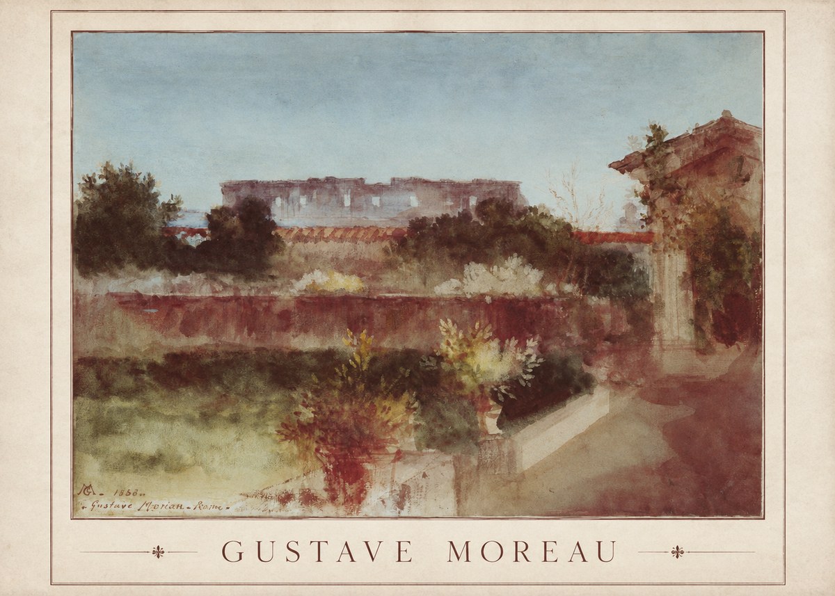 Gustave Moreau Rome No1 - Plakat