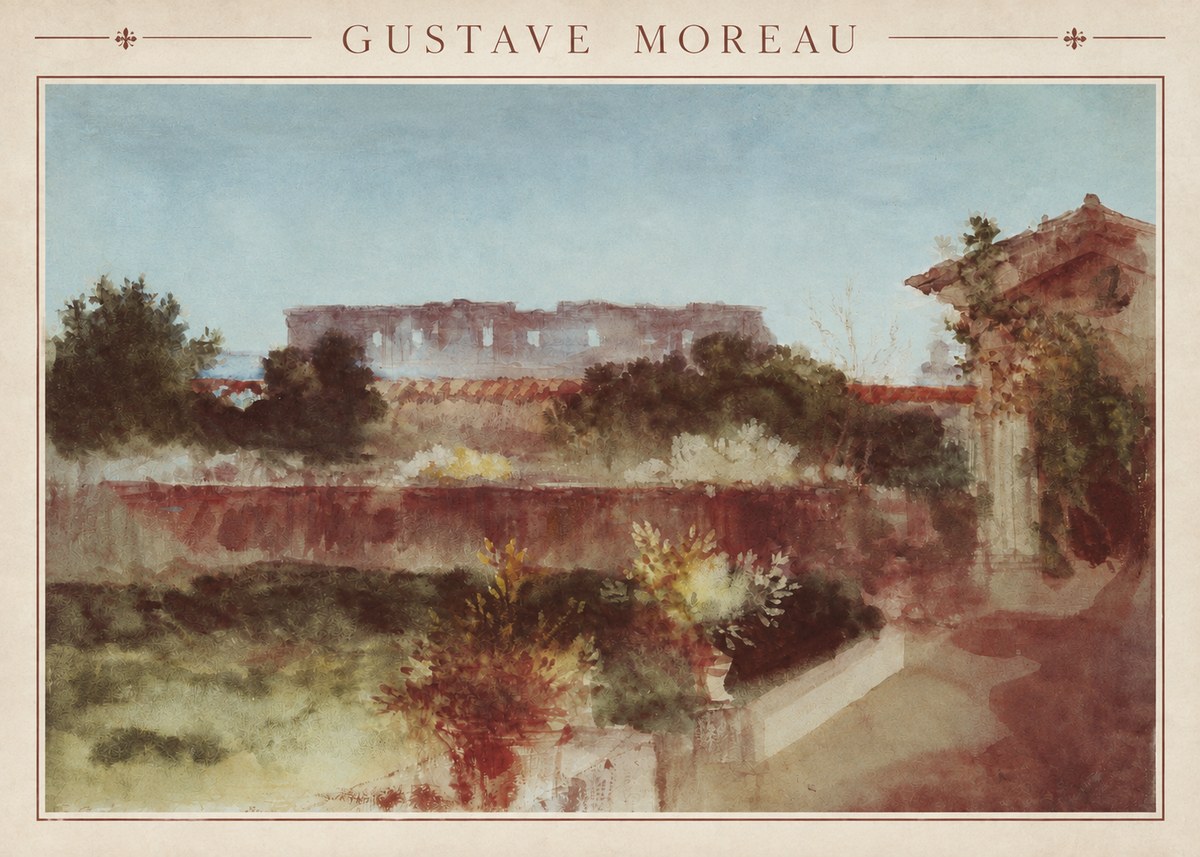 Gustave Moreau Rome No2 - Plakat