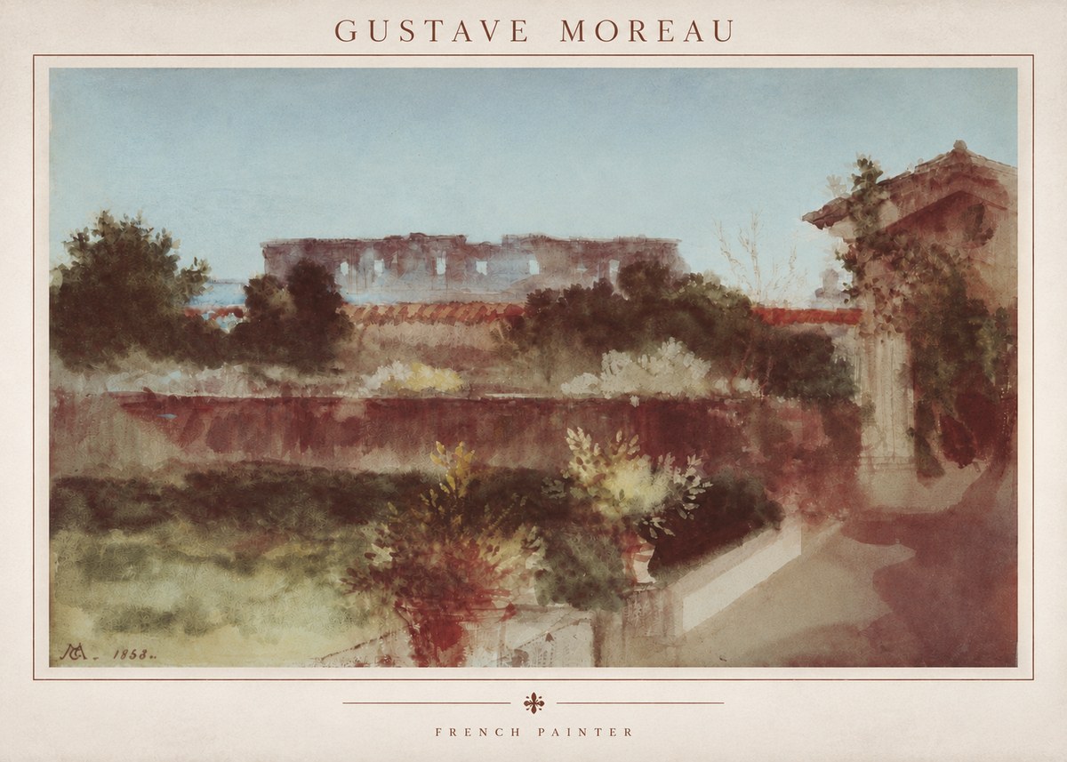 Gustave Moreau Rome No3 - Plakat