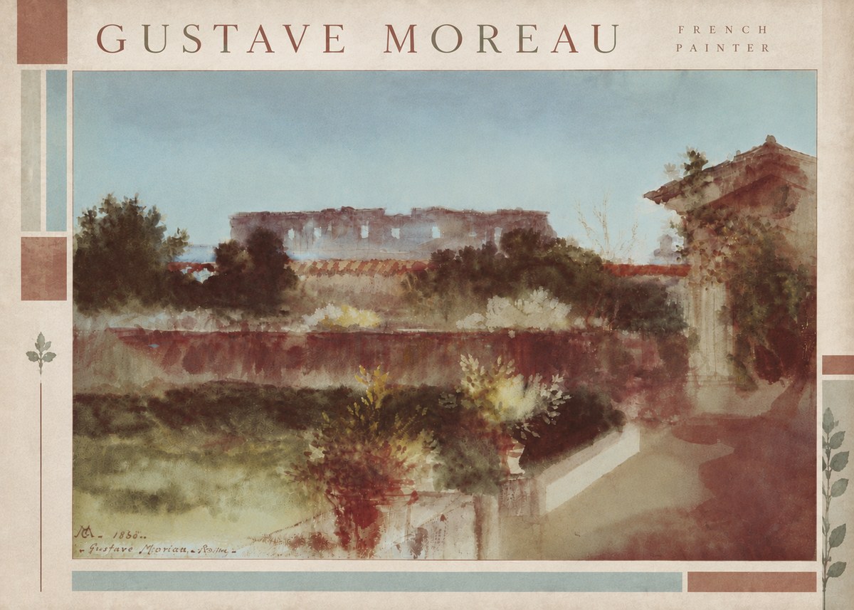 Gustave Moreau Rome No6 - Plakat