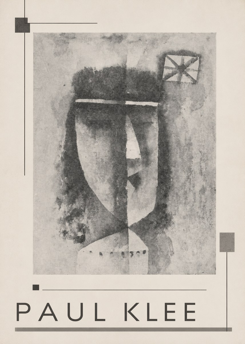 Paul Klee Head of a Man No3 - Plakat