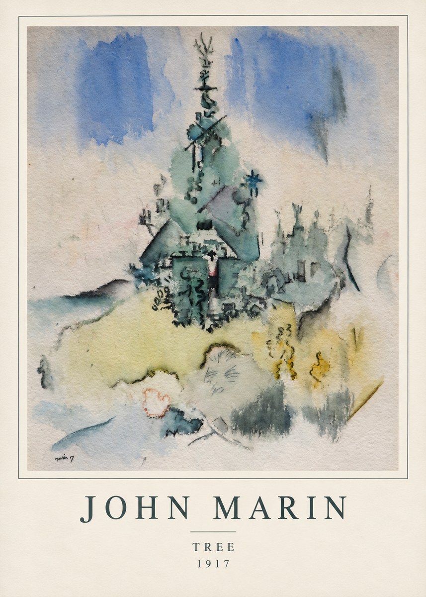 John Marin Tree No1 - Plakat