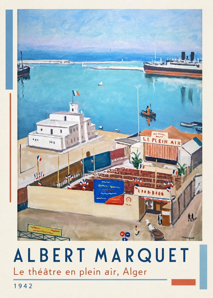 Albert Marquet Le Théâtre En Plein Air, Alger No1 - Plakat