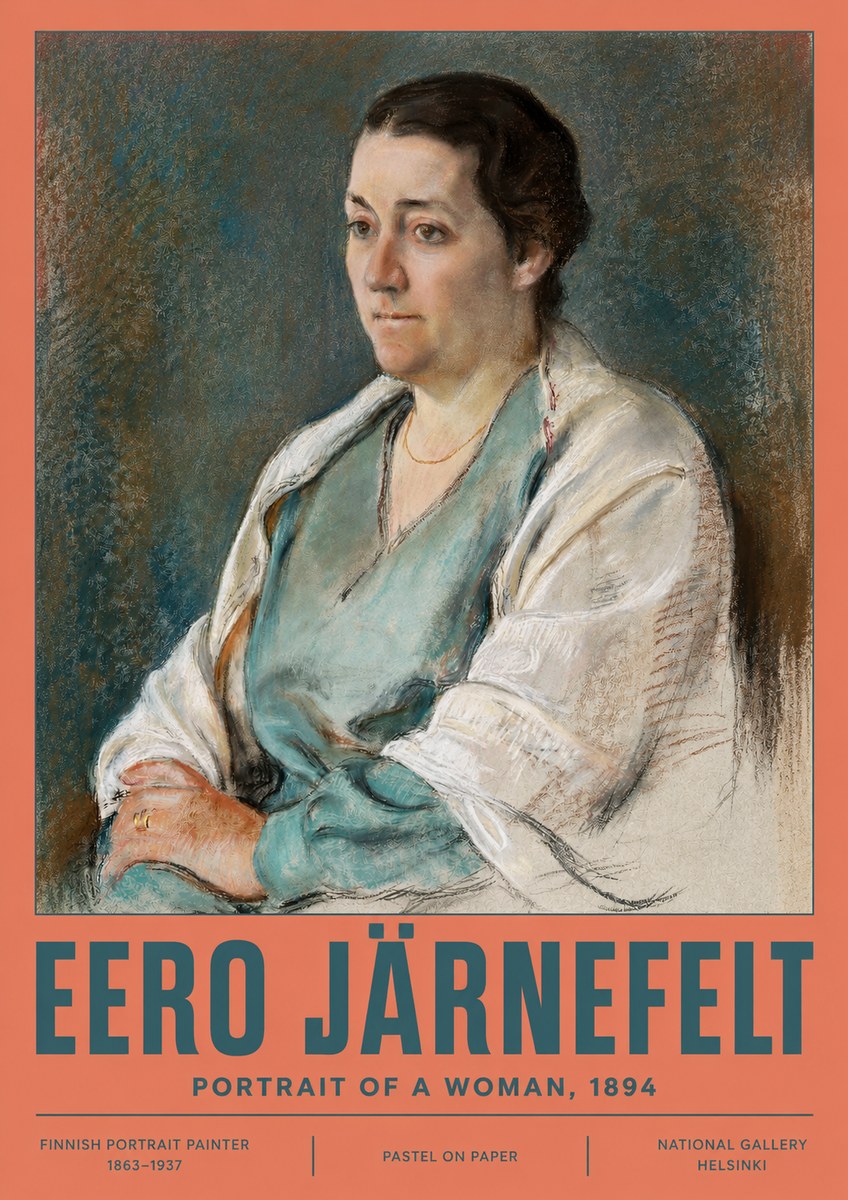 Eero Järnefelt Portrait of a Woman, 1894 No2 - Plakat