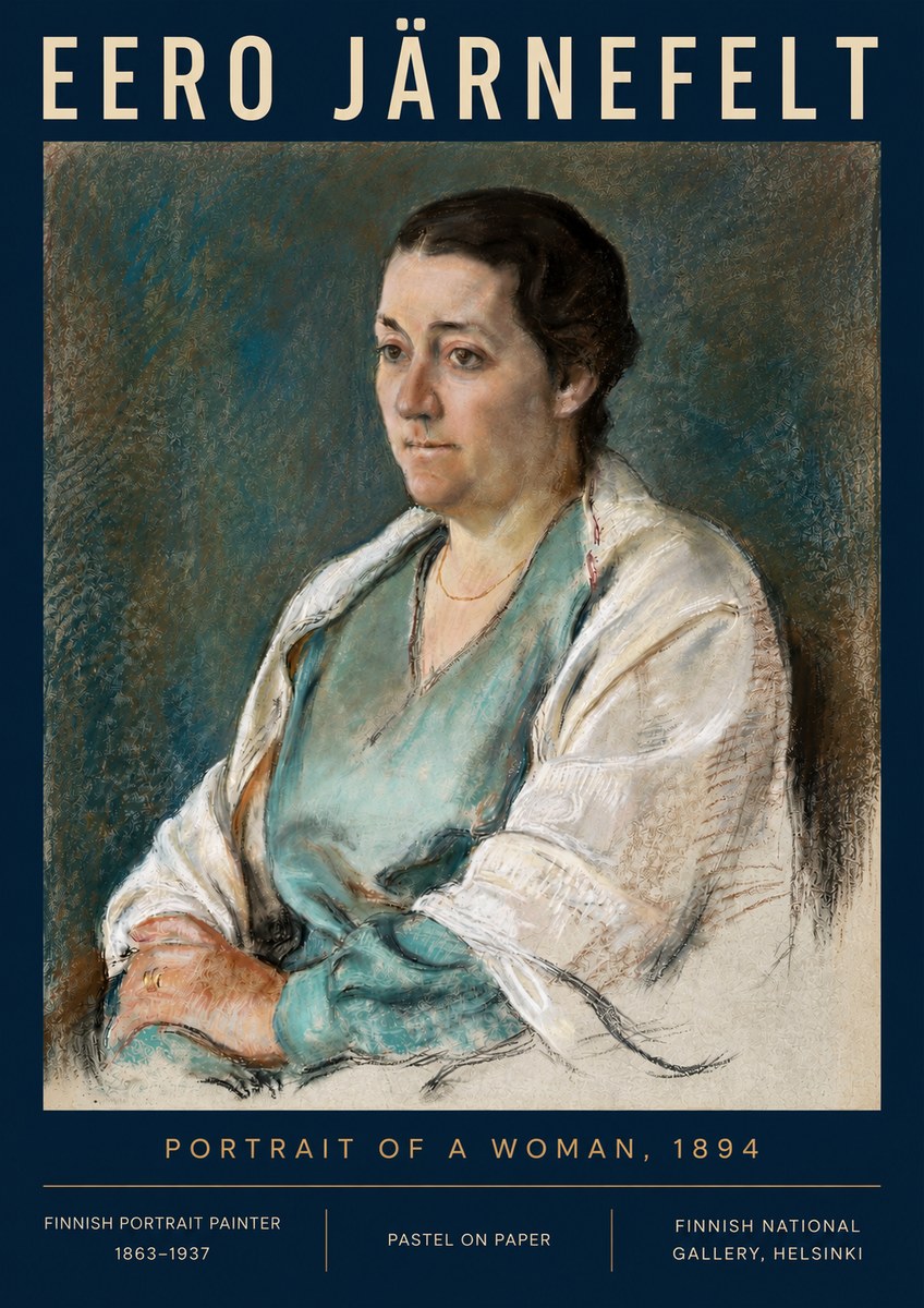 Eero Järnefelt Portrait of a Woman, 1894 No4 - Plakat
