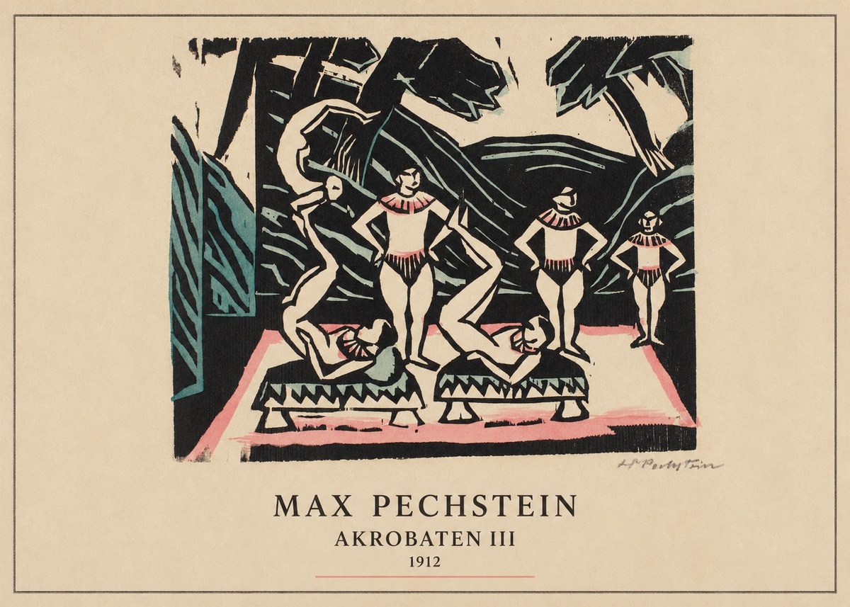 Max Pechstein Akrobaten Iii No4 - Plakat