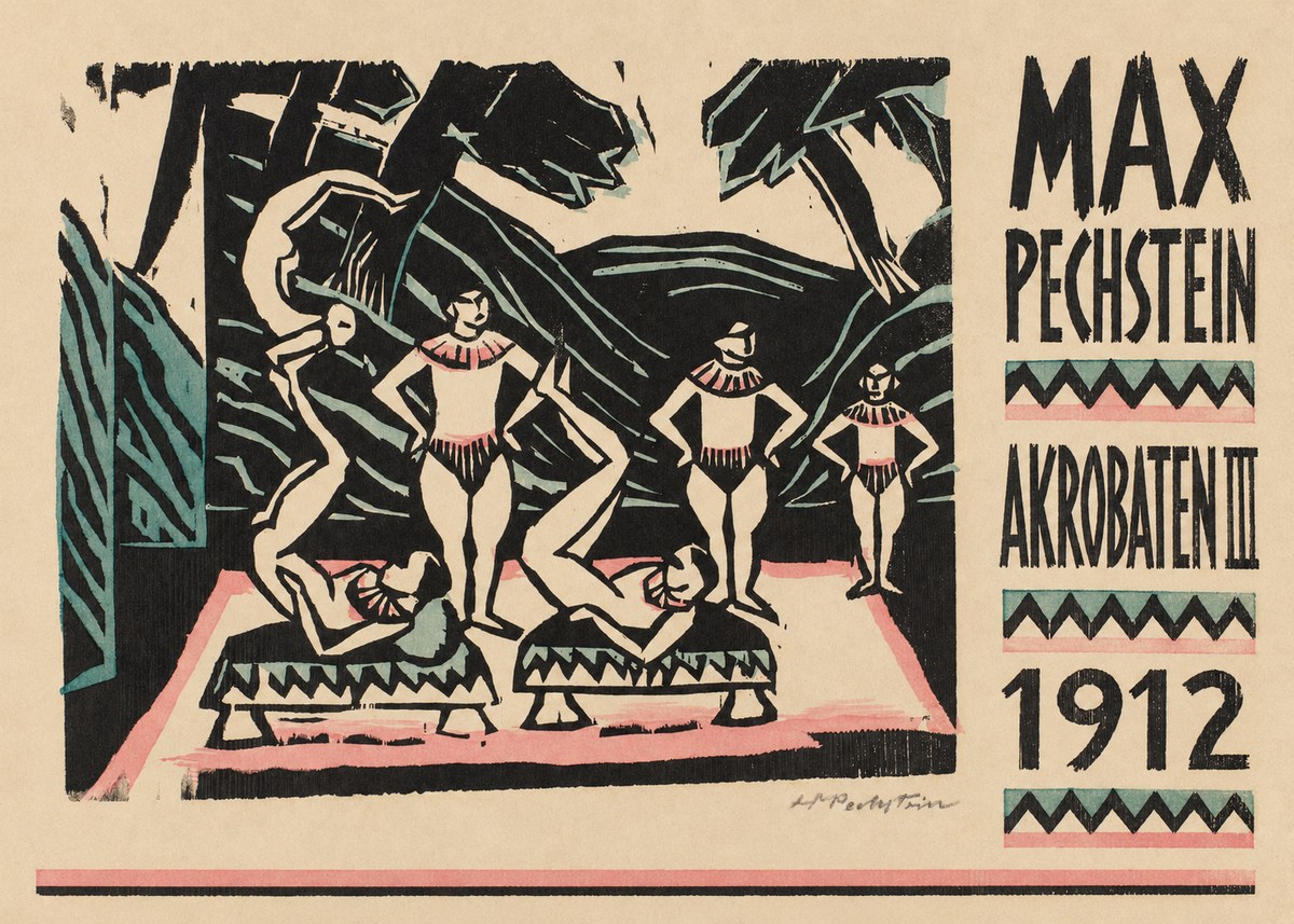 Max Pechstein Akrobaten Iii No6 - Plakat