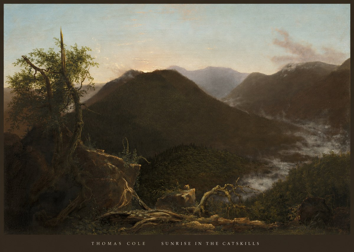 Thomas Cole Sunrise in the Catskills II No6 - Plakat